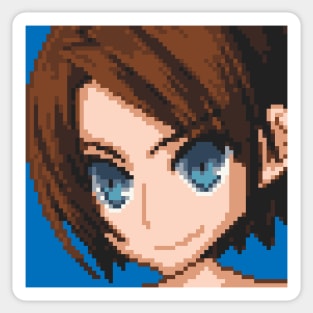 Resident Evil Jill Valentine Pixel Art Sticker